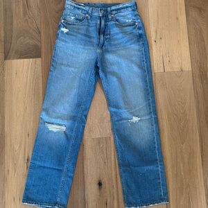 GAP Women’s Blue Jeans with Distressed Details